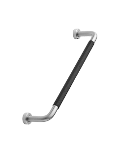 Lounge Maniglia - Aspetto Acciaio INOX / Pelle Nero - 160 mm - Furnipart