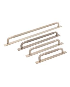 Helix Maniglia su Piastra Posteriore - Aspetto Acciaio INOX - Beslag Design