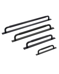 Helix Maniglia su Piastra Posteriore - Opaco Nero - Beslag Design