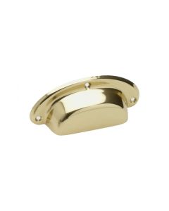 Maniglia a conchiglia 1843 - Ottone lucidato - Beslag Design