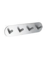 Gancio Base 100 4 - Acciaio inossidabile satinato - Beslag Design