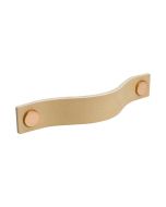 Maniglia per armadietti Loop - Pelle naturale / Rame - Beslag Design