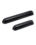 Saluto Maniglie a Conchiglia - Nero - Beslag Design